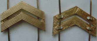 Определить звание можно по лычкам