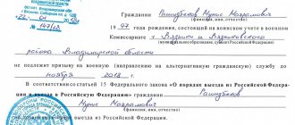 Пример справки по форме №32