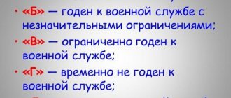 Расшифровка всех имеющихся категорий